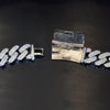 18k Plated Diamond Cuban Link Bracelet/Chain