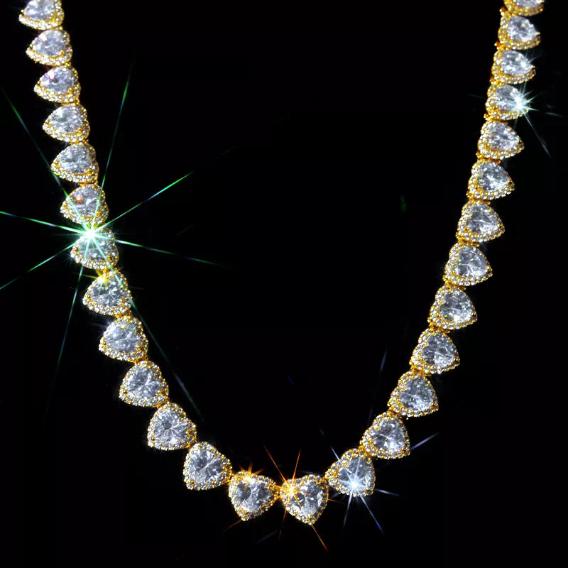 10MM Heart Diamond Tennis