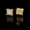Iced Out Square Diamond Earrings