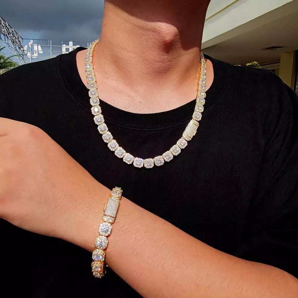 10MM Diamond Square Tennis